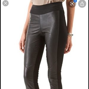 PAIGE Paloma Vegan Black Leather Leggings